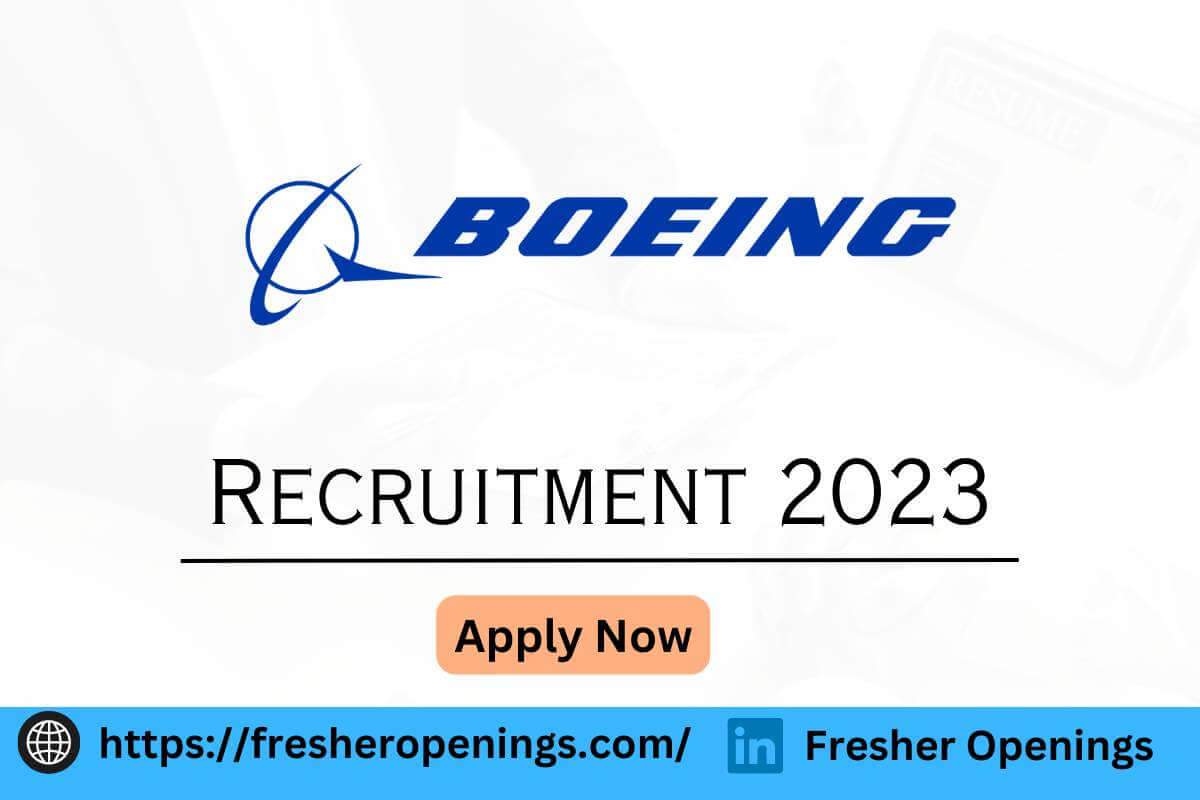 Boeing Recruitment 2023