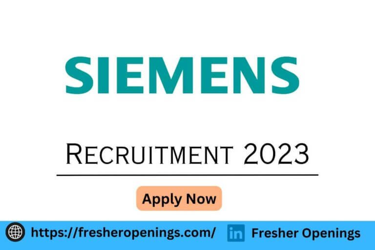 Siemens Recruitment 2023
