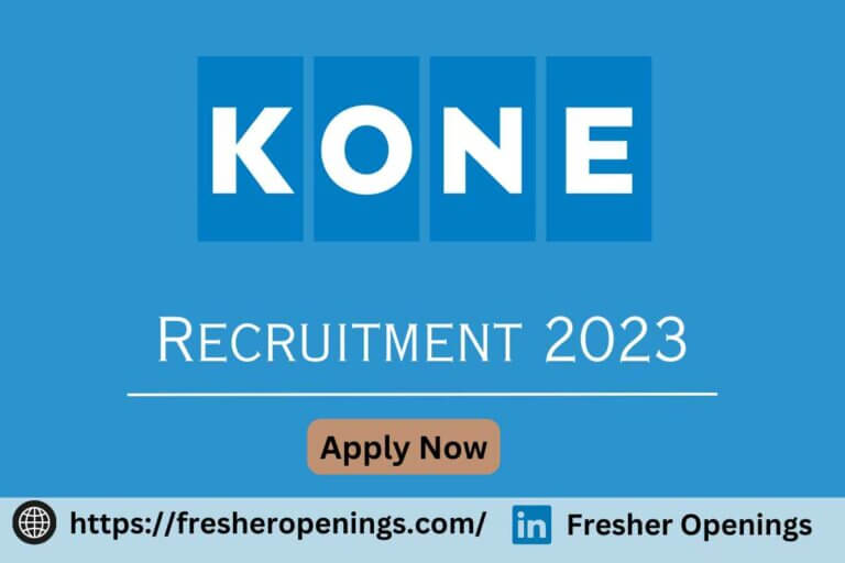 KONE Off Campus Hiring 2023