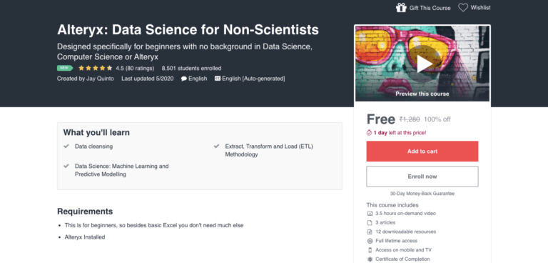 Alteryx Free Online Course
