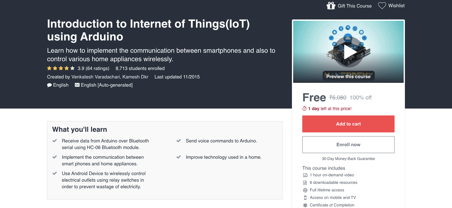 Free Internet of Things Course