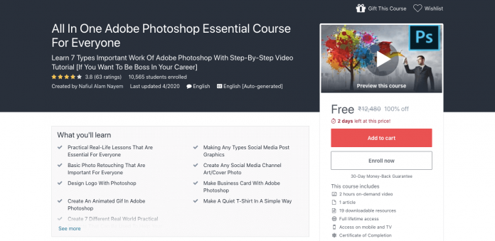 Free Adobe Photoshop Course