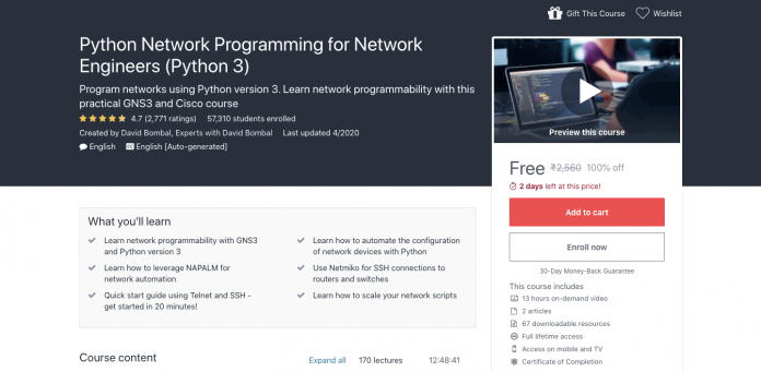 Python Network Programming Free Course