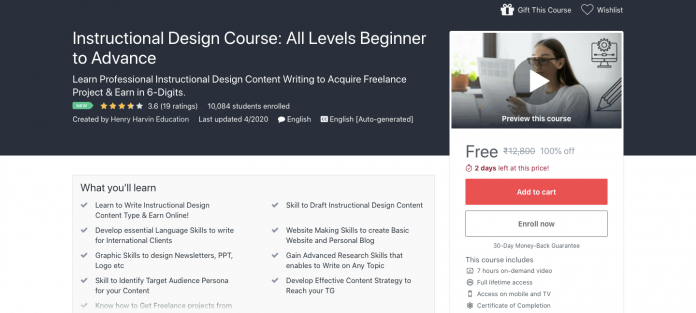 Free Instructional Design Course