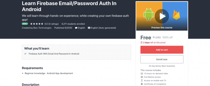 Free Firebase Auth Course