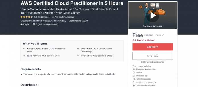 Free AWS Cloud Practitioner Course