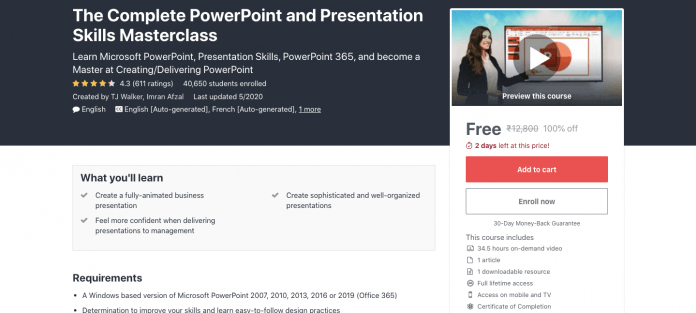 Free PowerPoint Presentation Course