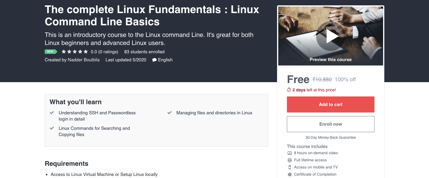 Linux Fundamentals Free Course