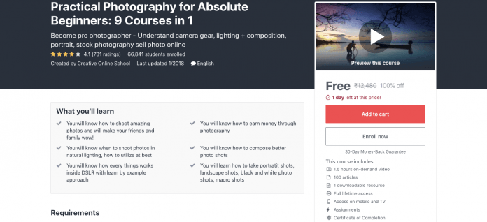 Free Online Photography Course Free Online Photography Course
