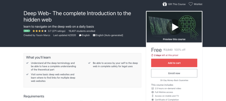 Deep Web Course Free