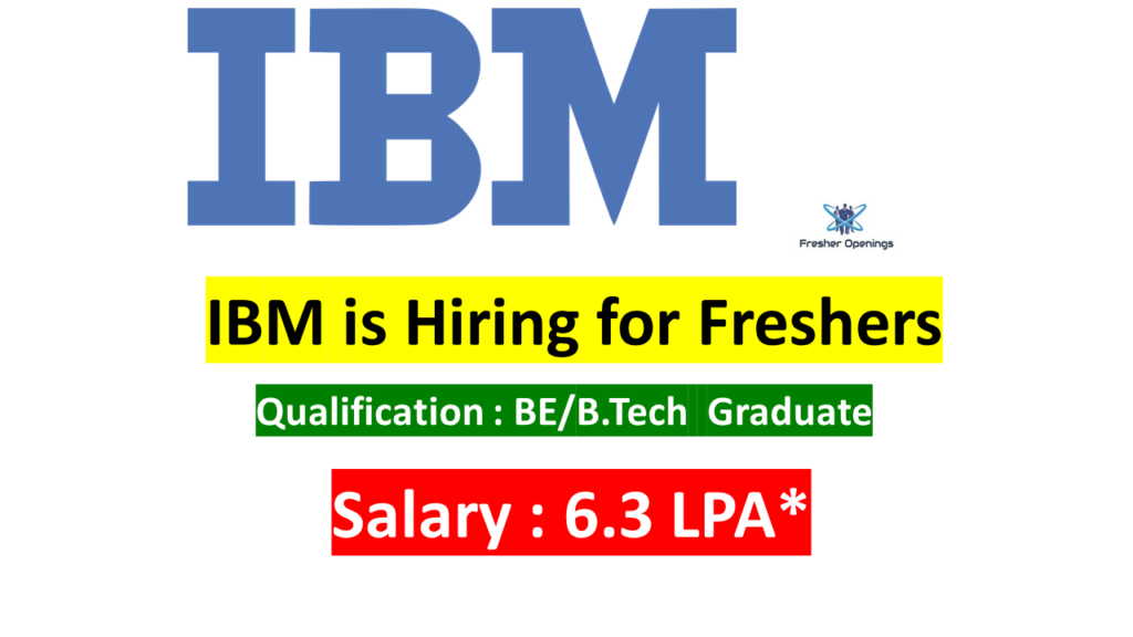 IBM Off Campus Drive for 2023 Batch
