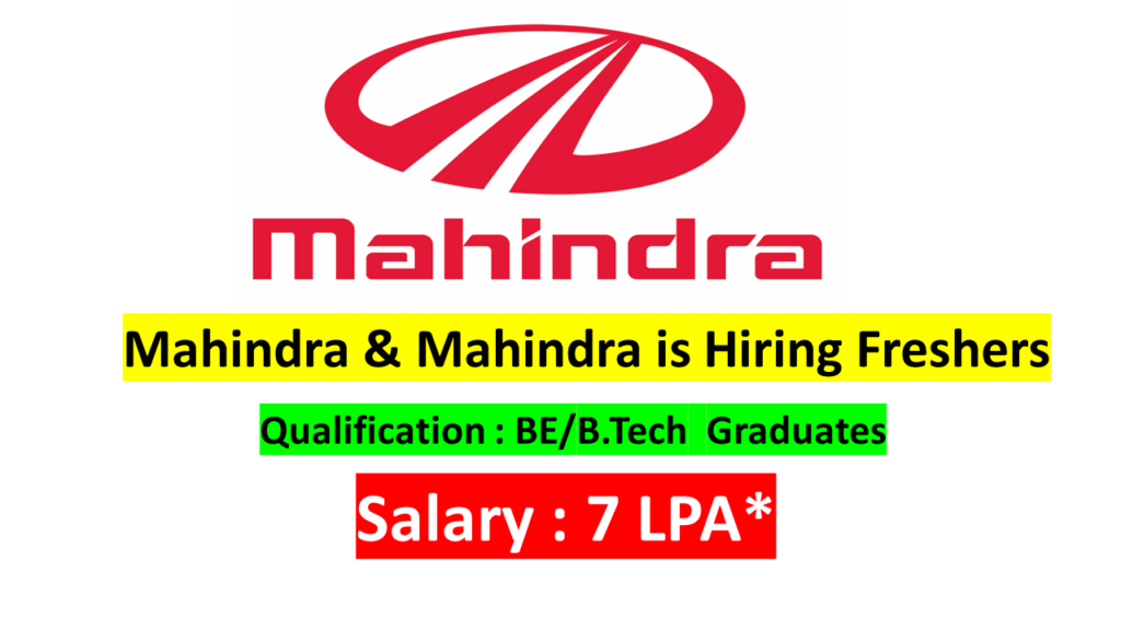 Mahindra & Mahindra Limited Recruitment 2022