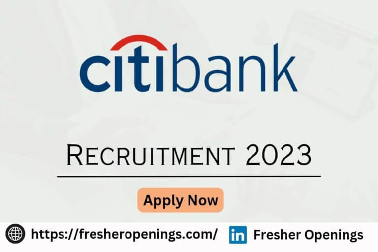 Citibank Hiring 2023