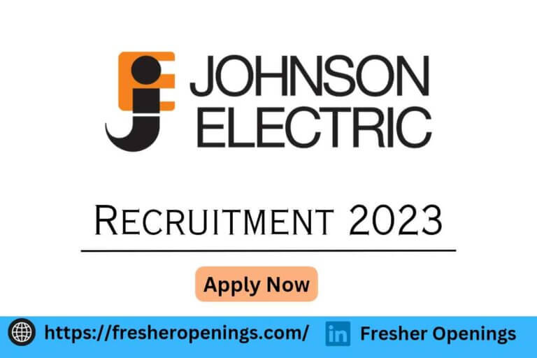 Johnson Electric Recruitment 2023