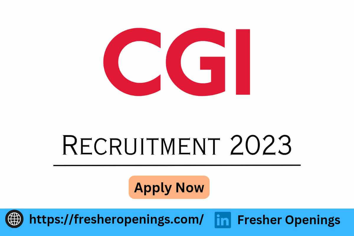 CGI Off Campus Recruitment 2023