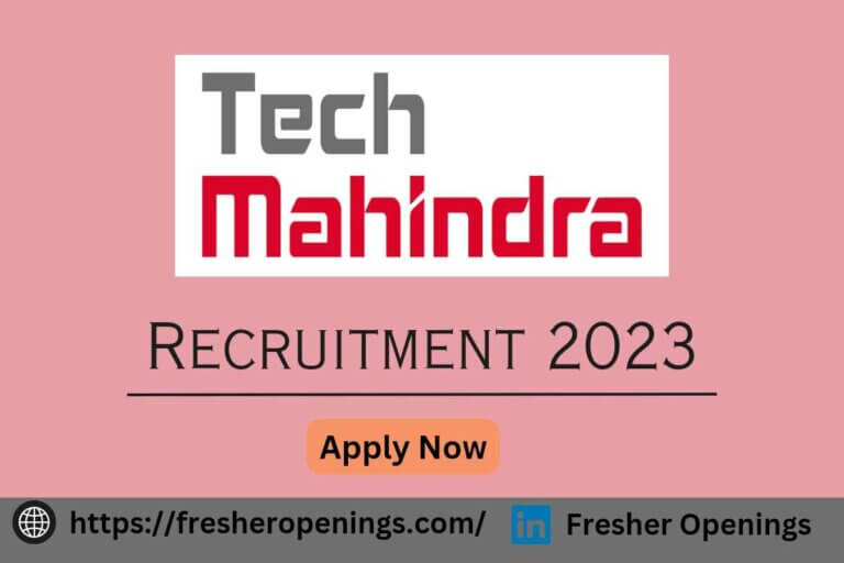 Tech Mahindra Mega Walk In Drive 2023