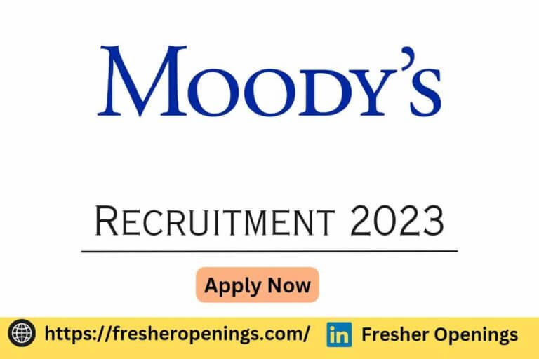 Moody’s Off Campus Hiring 2023