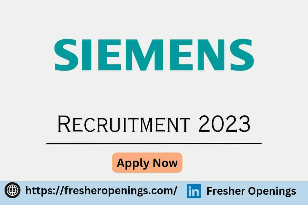 Siemens Healthcare Recruitment 2023