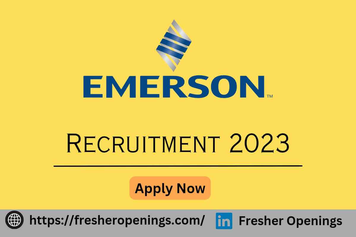 Emerson Careers Recruitment 2023
