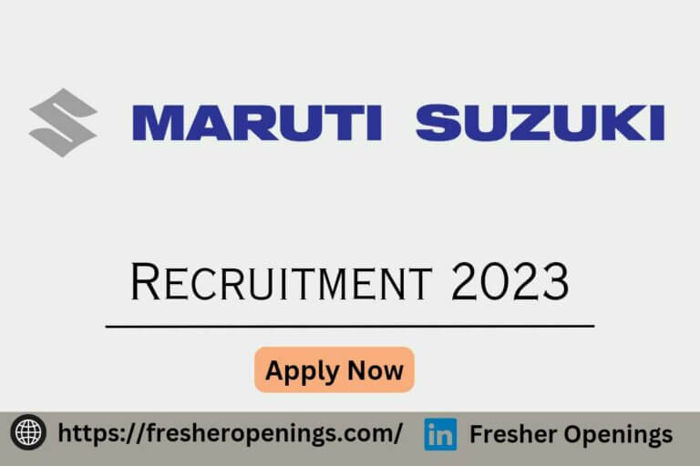 Maruti Suzuki Recruitment 2023