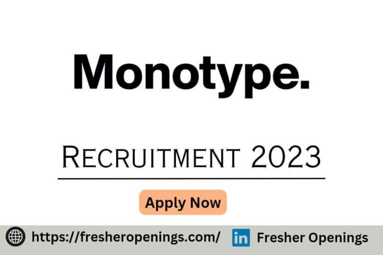 Monotype Off Campus Hiring 2023