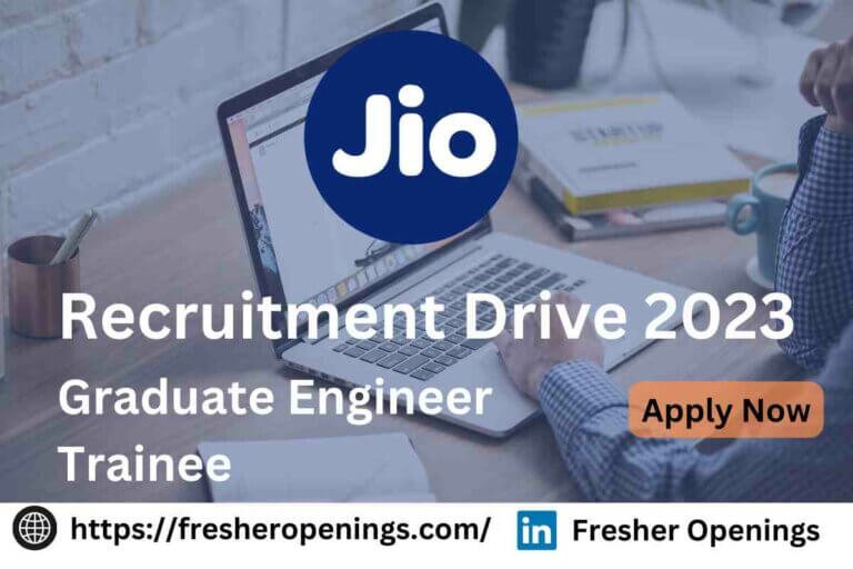 Jio Freshers Recruitment 2023