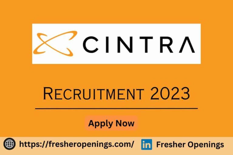 Cintra Off Campus Hiring 2023