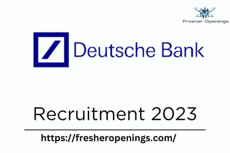 Deutsche Bank Internship 2023 Hiring For Intern Apply Now