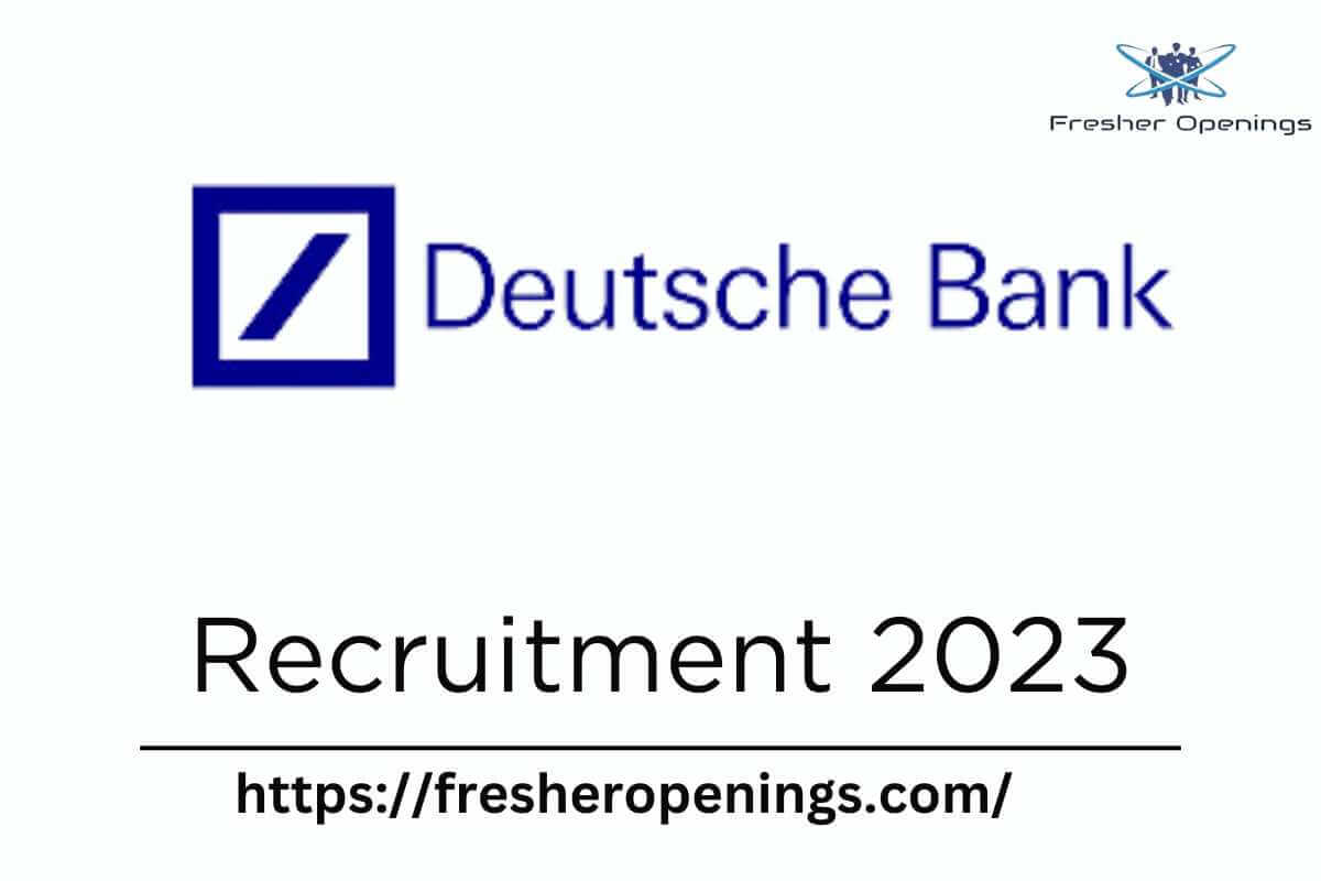 Deutsche Bank Internship 2023