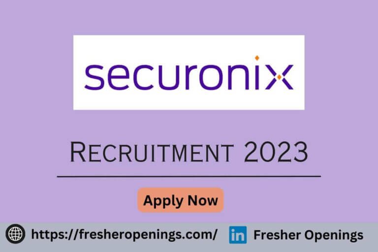 Securonix Off Campus Hiring 2023