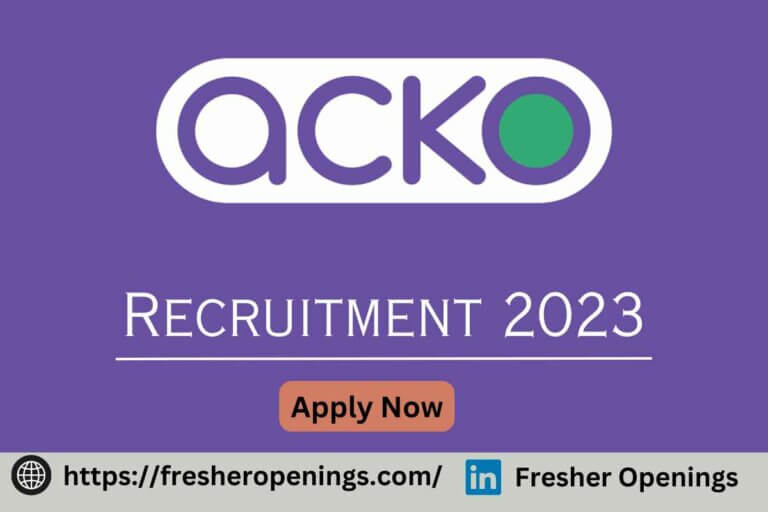 Acko Off Campus Hiring 2023