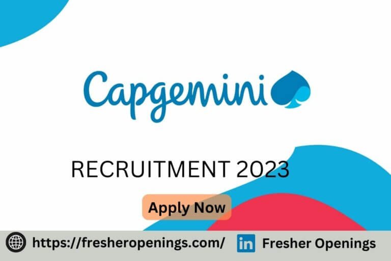 Capgemini Recruitment Drive 2023