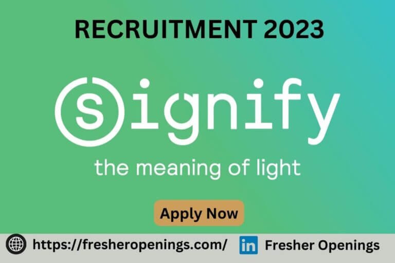 Signify Off Campus Hiring 2023
