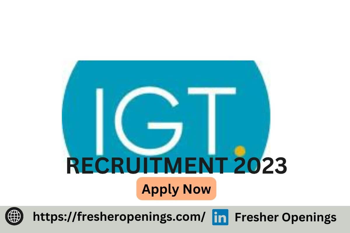 IGT Solutions Recruitment Drive 2023