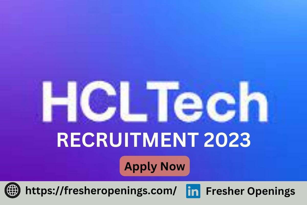 HCL Limited Hiring 2023
