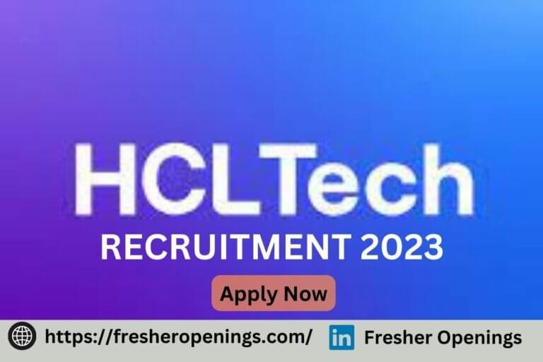 HCL Career Jobs 2023