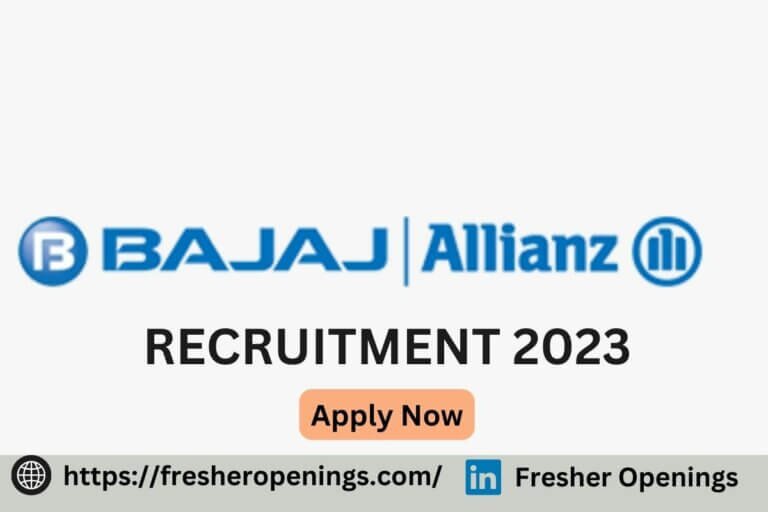 Bajaj Allianz Off Campus Drive 2023 -2024: