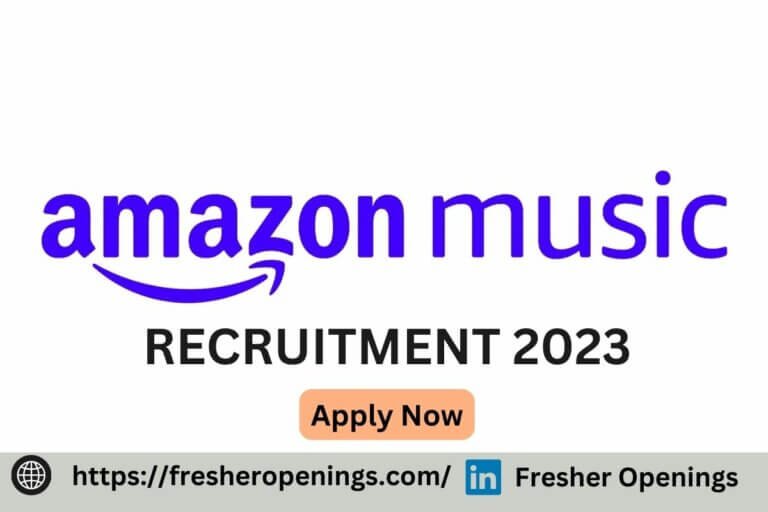 Amazon Music Recruitment 2023