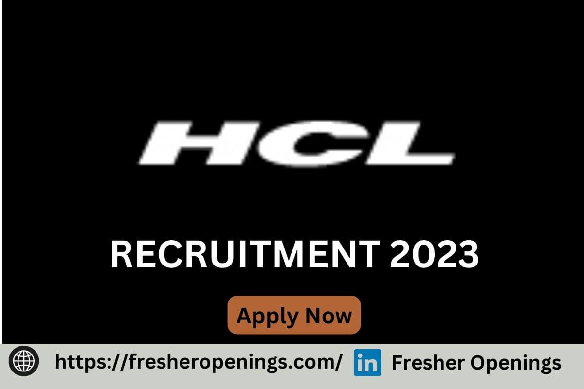 HCL Recruitment Drive 2023