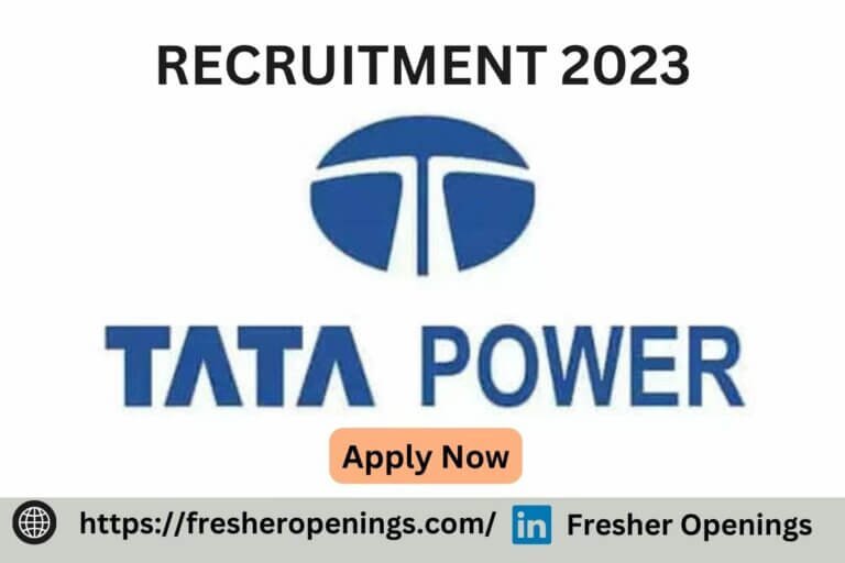 Tata Power Recruitment Drive 2023
