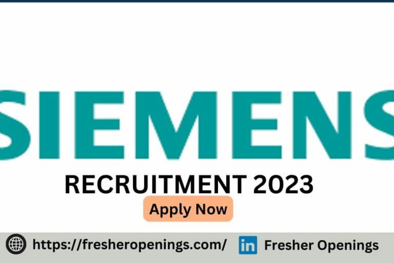 Siemens Off Campus Hiring 2023 I