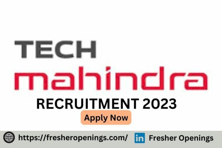 Tech Mahindra Off Campus Drive 2023