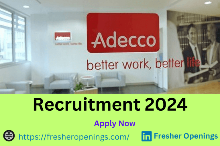 Adecco Group Off Campus Recruitment Group 2024
