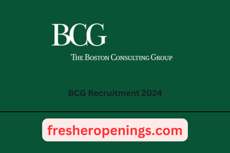 BCG Freshers Jobs 2024