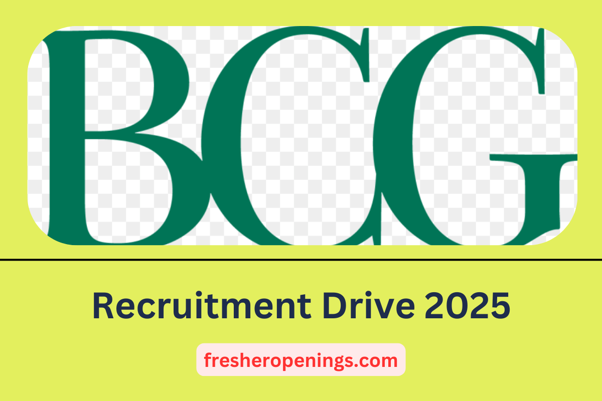 BCG Jobs for Freshers 2025
