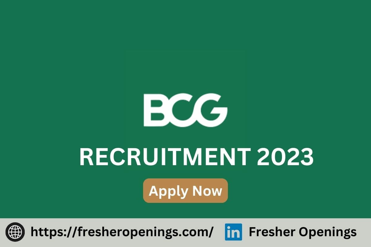 BCG Job Vacancies 2023-2024