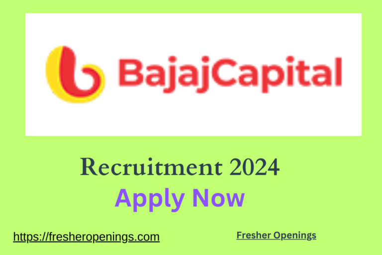 Bajaj Capital Off Campus Drive 2024