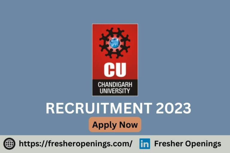 Chandigarh University Jobs 2023-2024