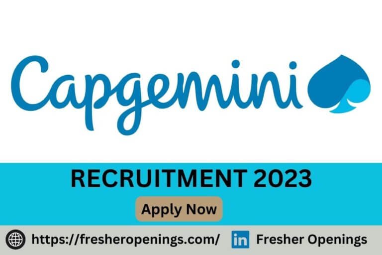 Capgemini Job Alerts 2023-2024