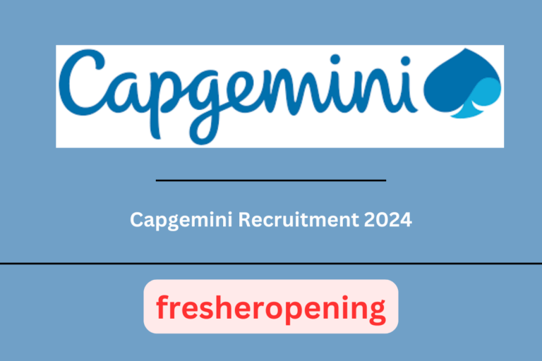 Capgemini Jobs for Freshers 2024